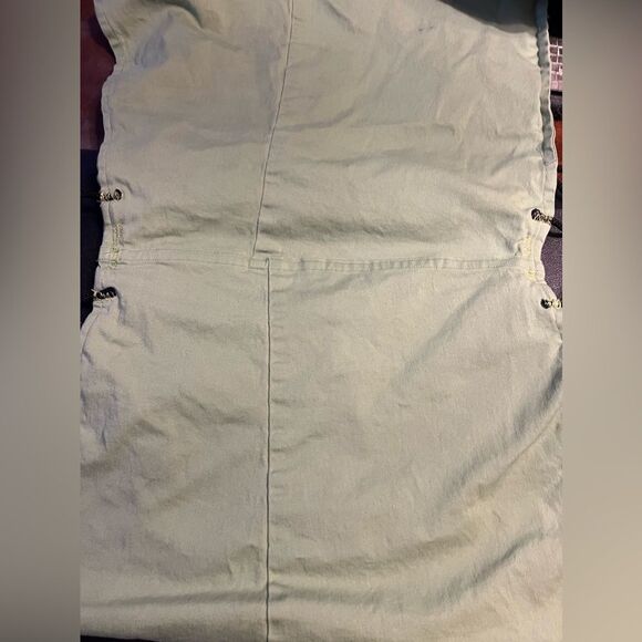 Multi purpose green denim waist bag with front, side and back pockets - Picture 6 of 12